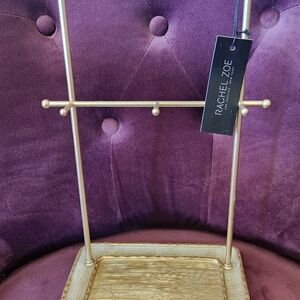 2 Rachel Zoe. $12 Each Gold-tone Jewelry Display Stands.  Alike